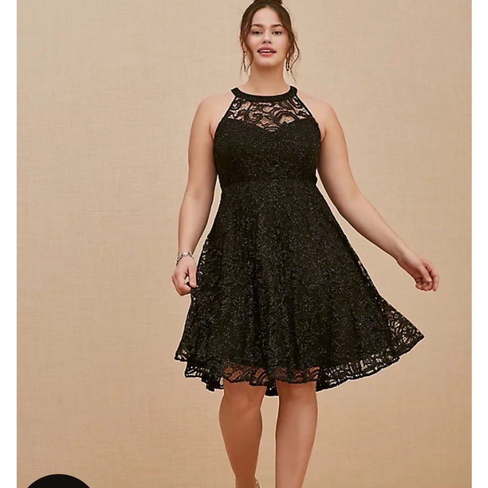 ISO Torrid Mini Lace Skater Dress